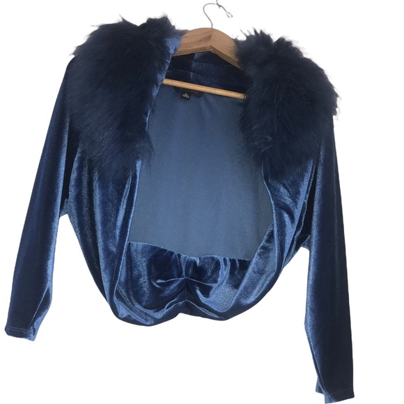 Tahari Arthur S. Levine Teal Shrug coat , Size XL - Picture 1 of 16